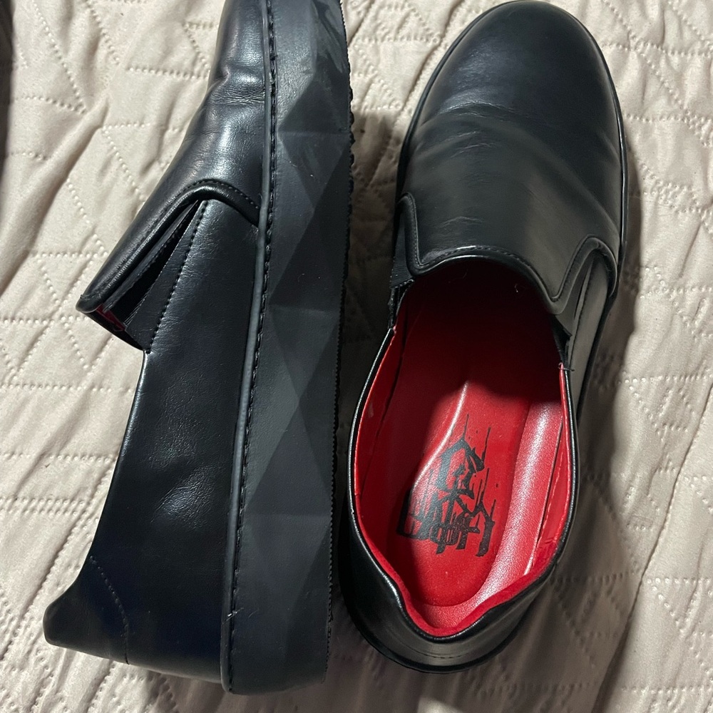 Kat Von D Black and Red Women's Loafers